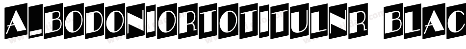 a_BodoniOrtoTitulNr Black字体转换